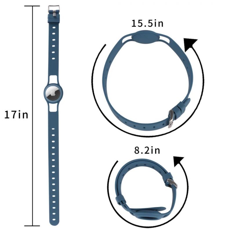 New Arrival Anti-Lost Keychain Ring Protective Silicone Loop Case for Airtag Pet for Airtag Dog Collar