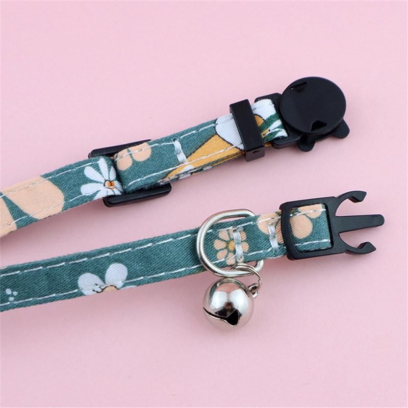 Portable and Fabric Pet Collars with Bell and Bow Tie