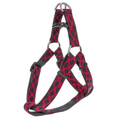 Paid Solid Color Pattern Cotton Nylon Webbing Plastic Buckle Dog Harness
