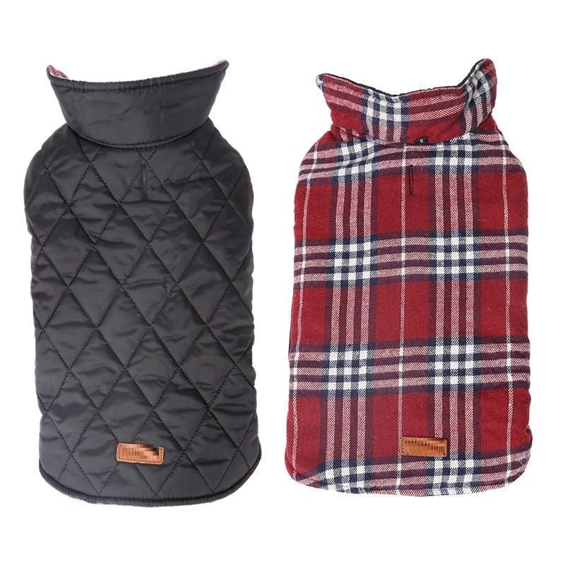 Dog Vest and Warm Winter Plaid Coat Pet Clothes Product