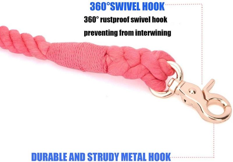 Hand Woven Cotton Traction Rope Lead with Small MOQ