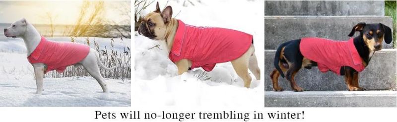 Soft Fleece Lined Dog Coat for Winter Outdoor Sports Pet Vest