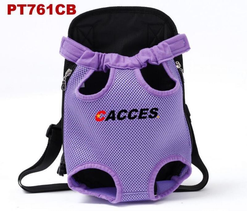 Legs out Front Dog Carrier,Hands-Free Adjustable Pet Backpack Carrier,Adjustable Wide Straps W/Shoulder Pad Elastic Band&Alloy Zipper Double Security Travel Bag