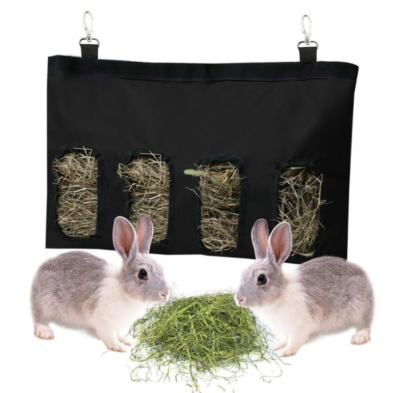 OEM Factory Premium Hardware Hanging Feeding Device Supply Rabbit Hay Feeder Bag