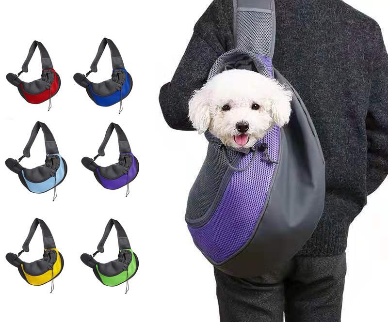EU Standard Wholesale Breathable Net Material Dog Cat Pet Carry on Shoulder Bag