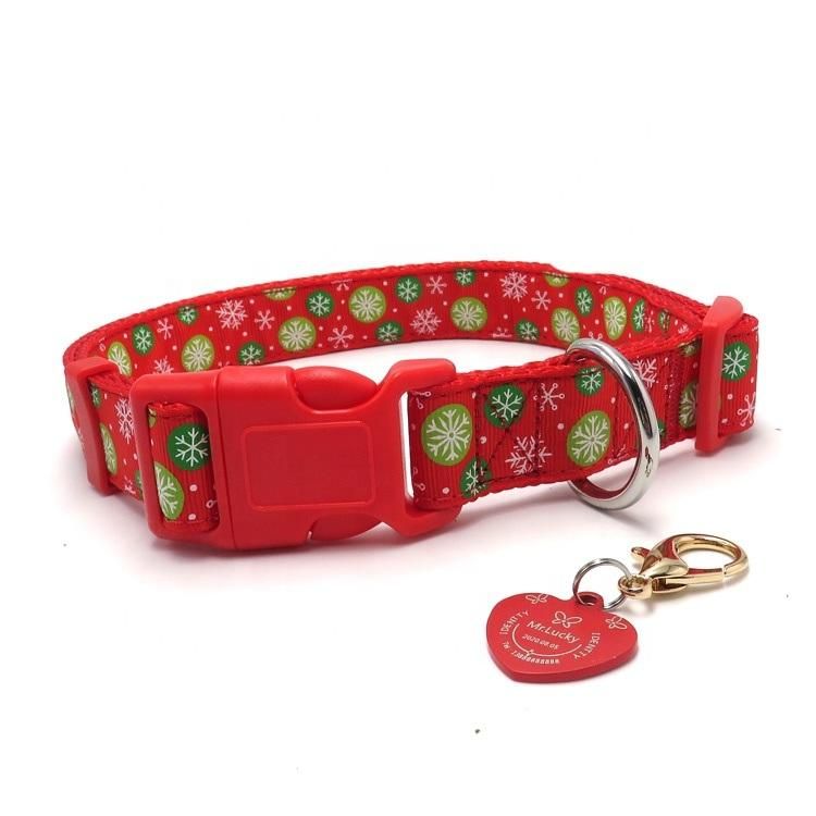 Best Selling Plastic Release Buckle Nylon Dog Collar Leash Eco-Friendly Quality Safety Pet Necklace