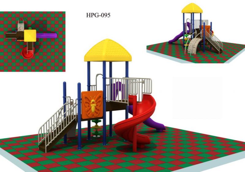 Customized Large Outdoor Playground Children Plastic Slide Factory Price