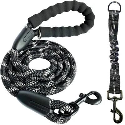 Dog Leash Pet Rope Training Leash with Comfortable Handle and Highly Reflective Threads