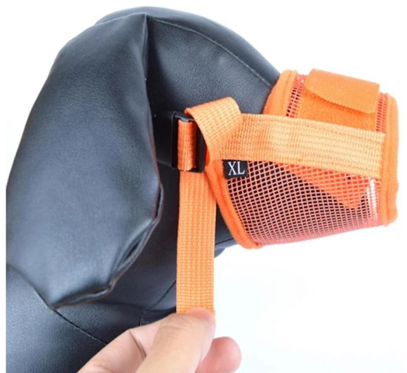 Adjustable Mesh Breathable Small and Large Dog Mouth Muzzle Anti Bark Bite Chew Dog Muzzles Training Products Pet Accessories