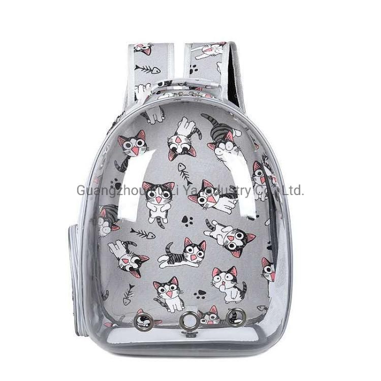 Transparent Multihole Ventilated Cat Dog Pet Backpack Carrier Bubble Bag Airline Approved Travel Hiking
