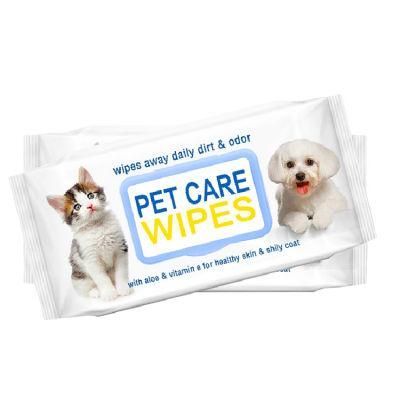 Biokleen OEM Custom Pet Ear Teeth Cleaner Finger Soft Organic Wet Tissue Toothbrush Dogs Cats Oral Eye Ear Pet Grooming Wipes