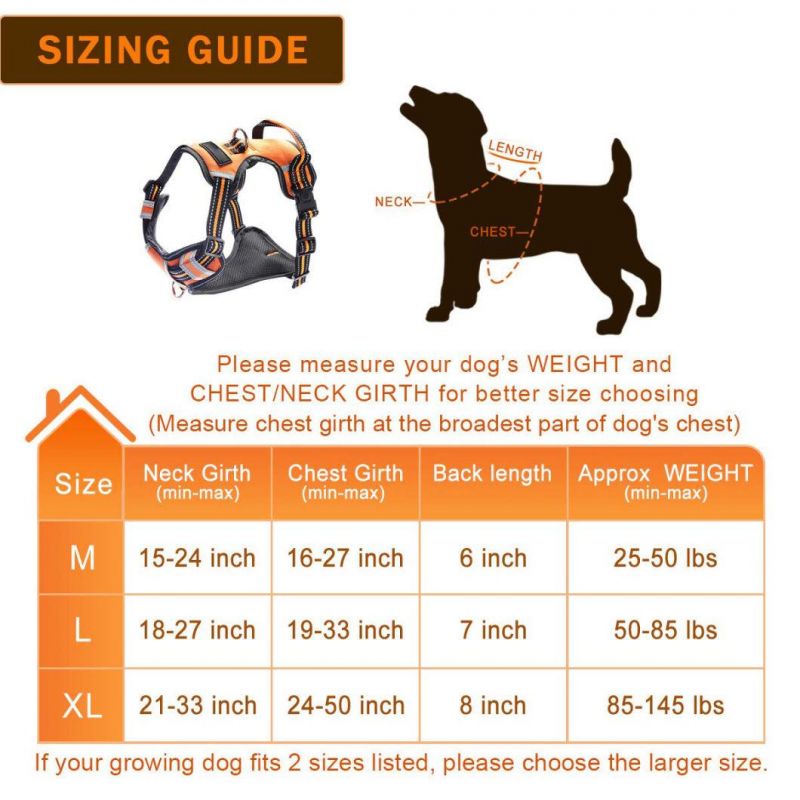 Reflective Oxford Outdoor Vest Front/Back No-Pull Pet Harnesses Dog Training Harness