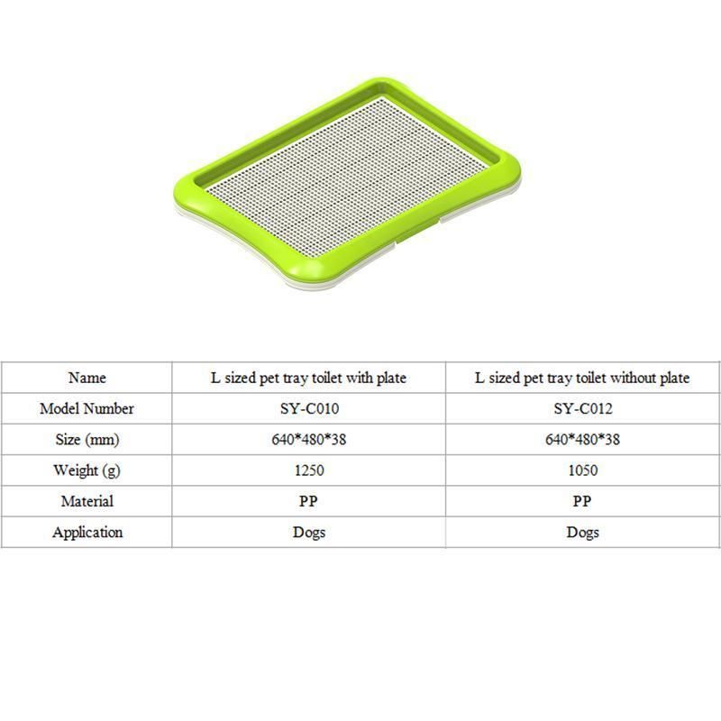 Indoor Dog Toilet Pet Tray Dog PEE Pad with Plate