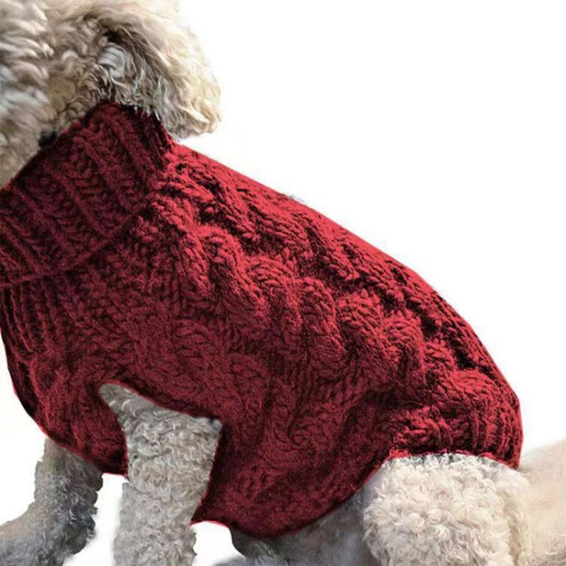 Dog Sweater Winter Spring Warm Pet Clothes Pullover Classic Dog Cat Sweaters
