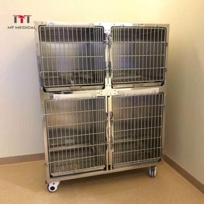 Mt Medical Dog Kennels Cages Collapsible Adult Sale Big Dogs Outdoor Strong Stainless Steel Enclosed Metal Wire Folding Crate Cage Pet