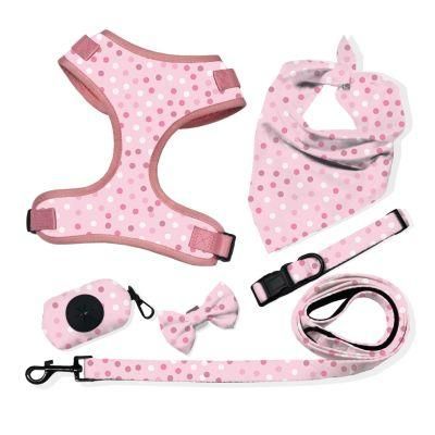 Dog Accessory Factory Custom Designs &amp; Logo Dog Collar Set with Lead Poo Bag Holder, Dog Harness