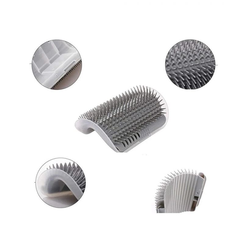 Best Price High Quality Soft Semi-Cylindrical Dog Cat Self Groomer Wall Corner Massage Comb Brush