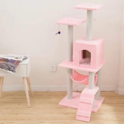 Pet House Factory Wholesale Comfortable Sisal Cat Tree House Multifunctional Cat Tree Toy