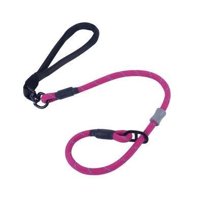 Braided Pet British Style Dog Slip Lead, Dog P Leash with Soft Handle, Nylon PP Rope Material Choke Training Lead