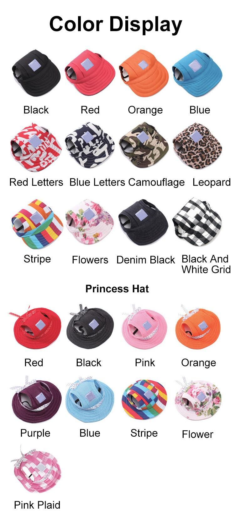 Pet Accessories Cute Adjustable Outdoor Pet Dog Hat, Pet Baseball Hat