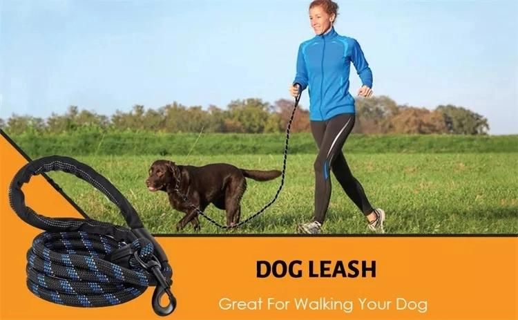 Dog Leash Lead Braided Rope Cotton Heavy Duty Strong Durable Pet Dog Tow Rope Leash Dog Leash