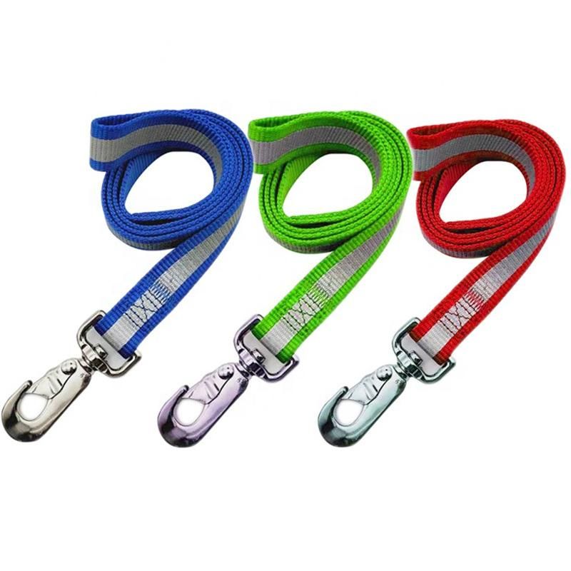 Custom Pet Rope Personalized Logo Reflective Nylon Dog Leash