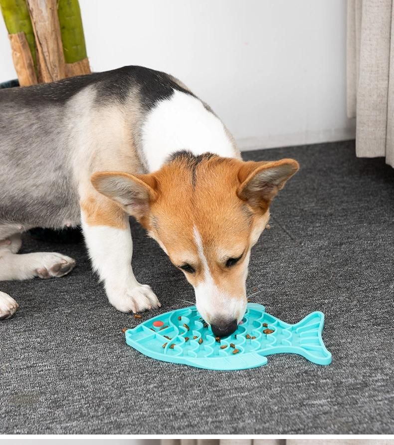 Pet Dog Feeding Bowl Mat Silicone Dog Feeding Lick Pad