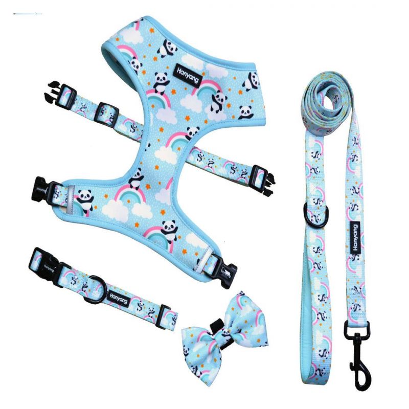 Custom Neoprene Luxury Nylon Adjustable Reversible for Dog Harness