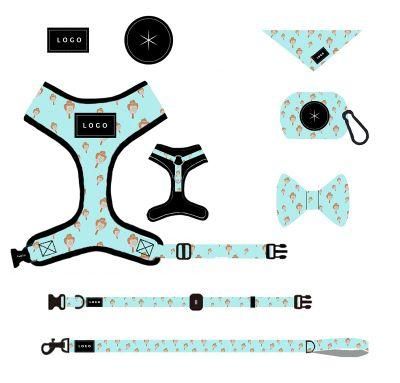 Best Selling Pet Products 2020 Dog Harness Custom Pattern Dog Accessories Luxury Pet Supplies