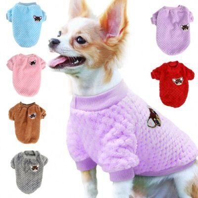 Sweet Cute Autumn Winter Dog Clothes Pet Sweater Round Neck Two-Legged Clothes Dog Sweater
