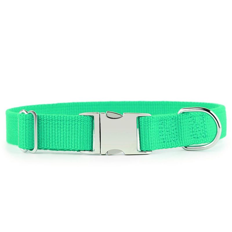 Anti Rust Zinc Alloy Metal Buckle Organic Bamboo Pet Dog Collar
