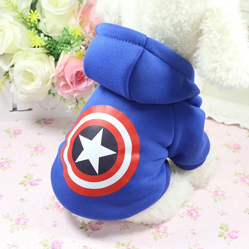 Winter Warm Clothes Dog Accessories Hoodie Cotton Cartoon Pet Clothing
