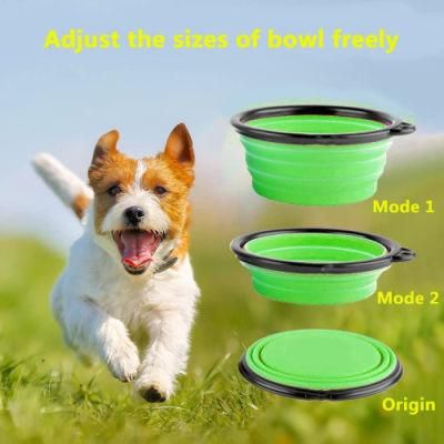 Travel Portable Dog Bowl Pet Silicone Folding Bowl