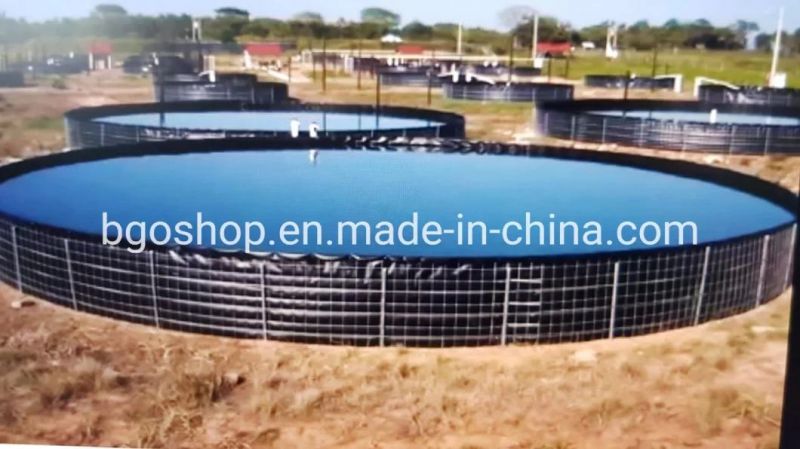 5m/8m/10m/16m (D) Steel Mesh Water Tank Fish Farming Pond PVC Tarpaulin/HDPE Fish Tank