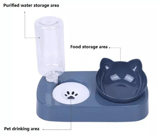 in Stock Cat Food and Water Non-Slip Pet Bowl Plastic Pet Bowls