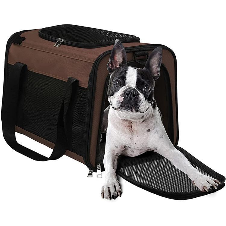 Customize OEM ODM Fashion Collapsible Carrier Travel Bag for Heavy Pets