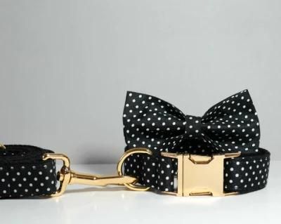 Professional Factory High Quality Cotton Breathable Durable Pet Collars Leash Set