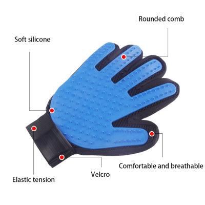 Pet Hair Remover Pet Massage Five Finger Glove Dog Grooming Brush Pet Bathing Tool