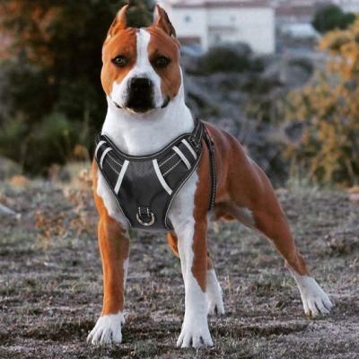 Big Dog Harness No Pull Adjustable Pet Reflective Oxford Soft Vest