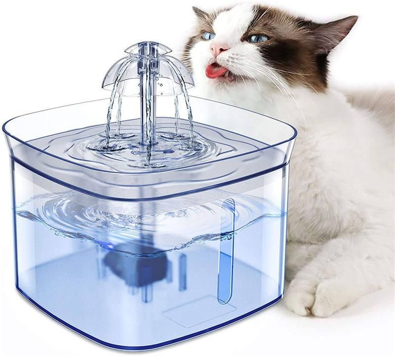 2.5L Triple -Action Filter Automatic Pet Drinking Fountain Pet Water Feeding Bowl