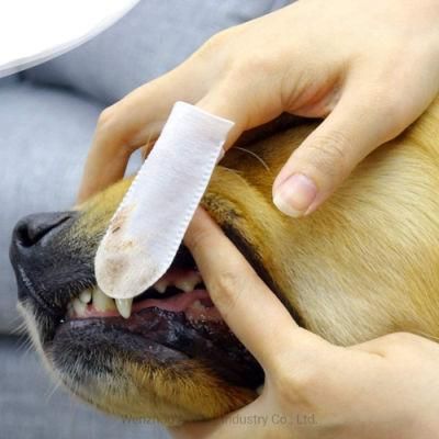 Cat Dog Pet Mouth Tooth Cleaning Finger Wipe