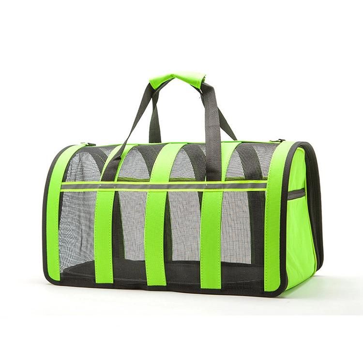 Nylon Stripe Breathable Colorful Handbag Pet Travel Bag