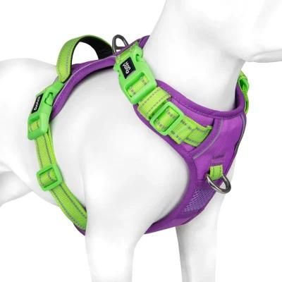 2022 Amazon Best Seller Manufacturer Upgraded No Pull Dog Harness Easy Control Padded Handle Dog Harness Oxford Dog Harness