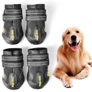 Black Non-Slip Outdoor Hot Sale Antiskid Pet Waterproof Pet Dog Shoes
