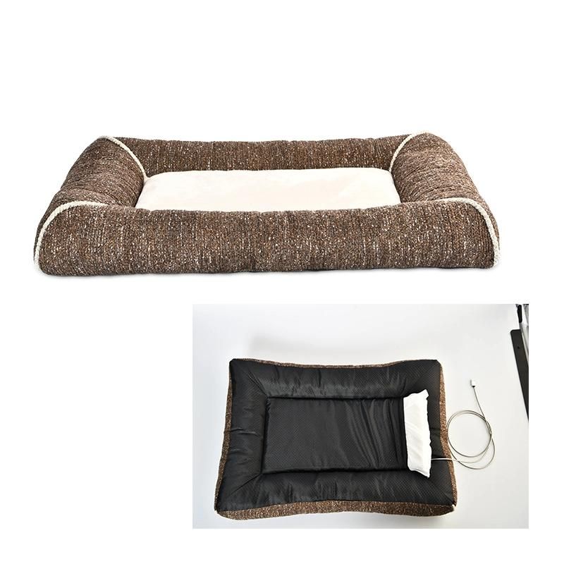 USB Charging Heating Dog Bed Removable Cover Pet Bed