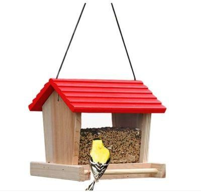 Creation Core Outdoor Wooden Bird Seed Feeder