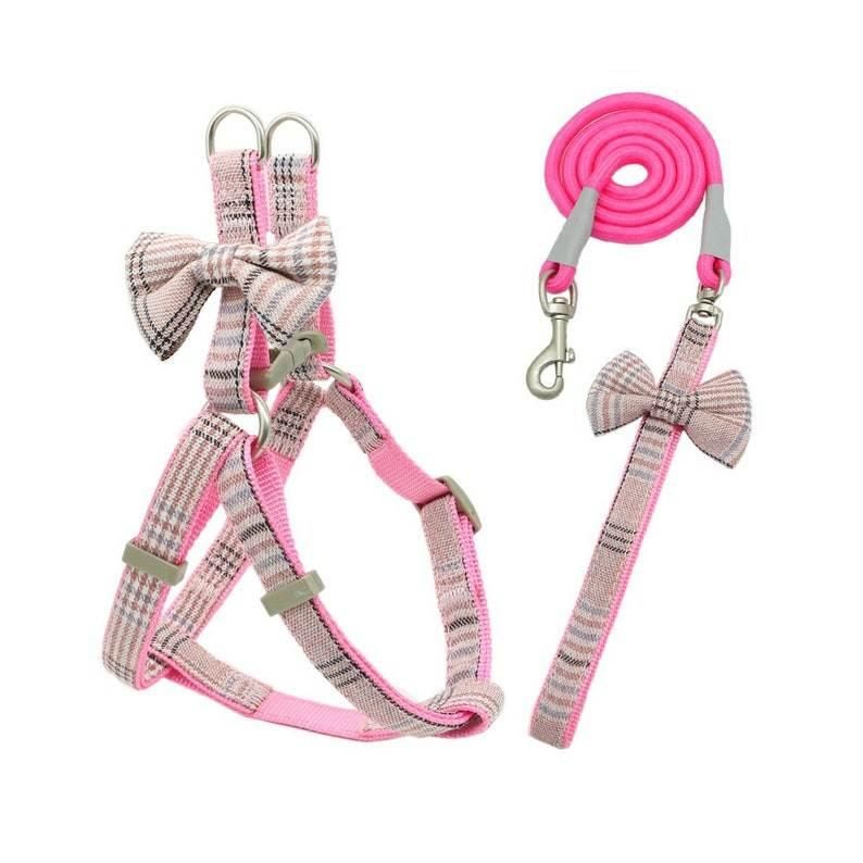 Nylon Material Printing OEM Factory Traingle Dog Harness, Leash, Bowtie