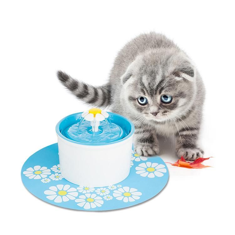 1.6L Automatic Cat Dog Water Fountain Electric Pet Drinking Feeder Bowl USB Mute Water Dispenser with Mat Pets Drinker Feeder