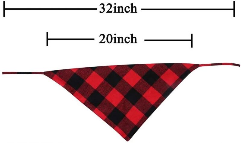 Bandana Plaid Reversible Triangle Bibs Scarf Accessories for Dogs Cats Pets