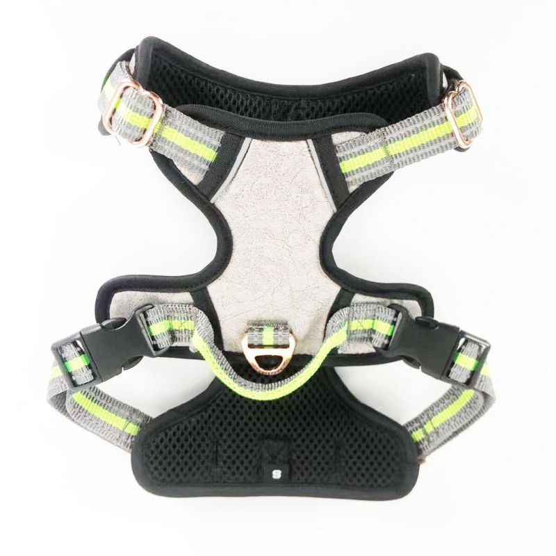 2022 New Design Leathaire Reflective Dog Safety Harness